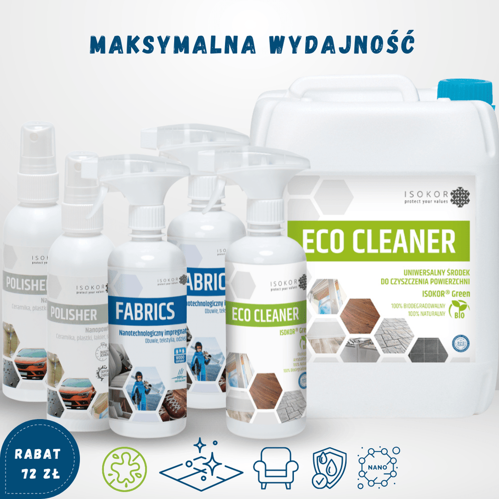 
                  
                    ZESTAWY IMPREGNACJA HYDROFOBOWA - Isokor
                  
                